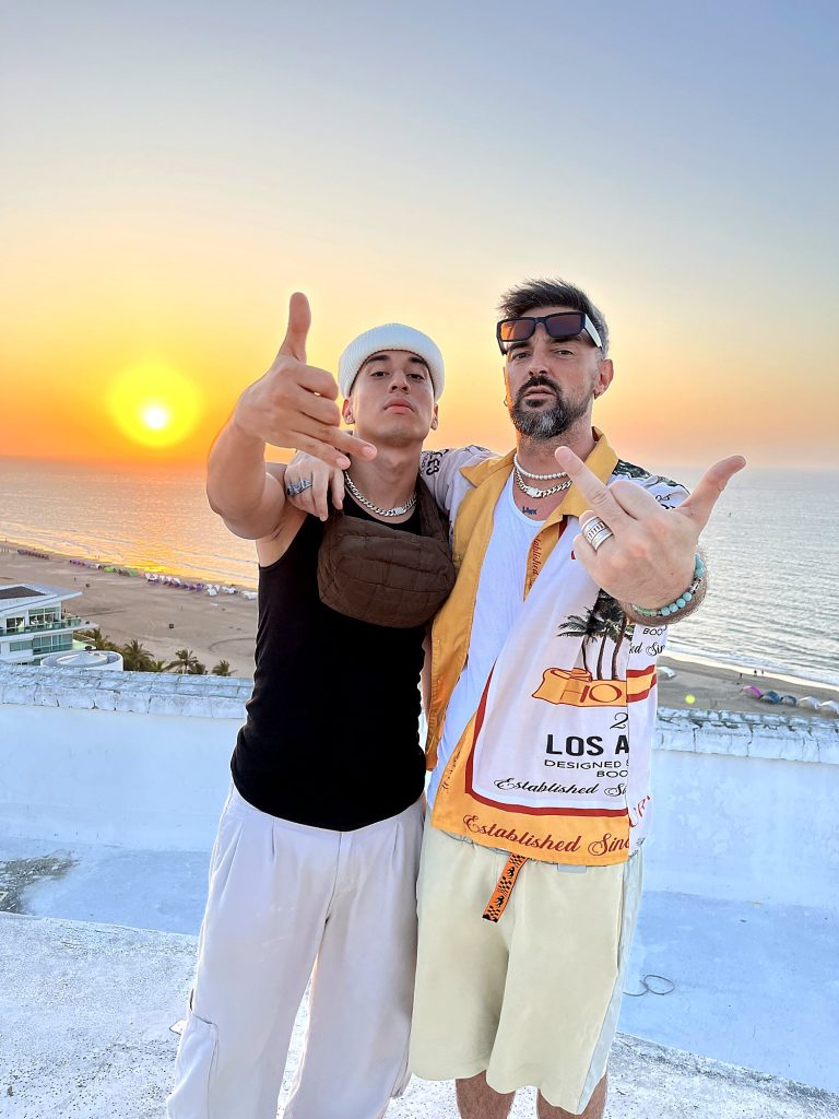 Criss y Ronny durante la grabación de Rumores.