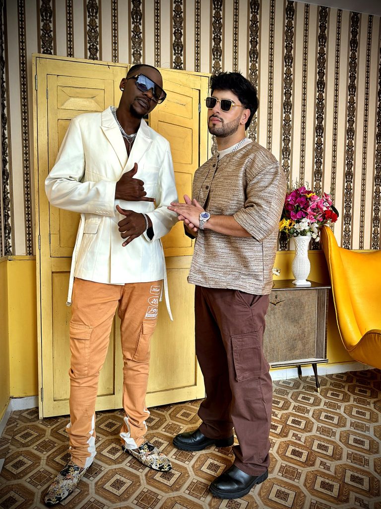 Meaku y Camilo Cuervo durante la grabación de Vibes International.