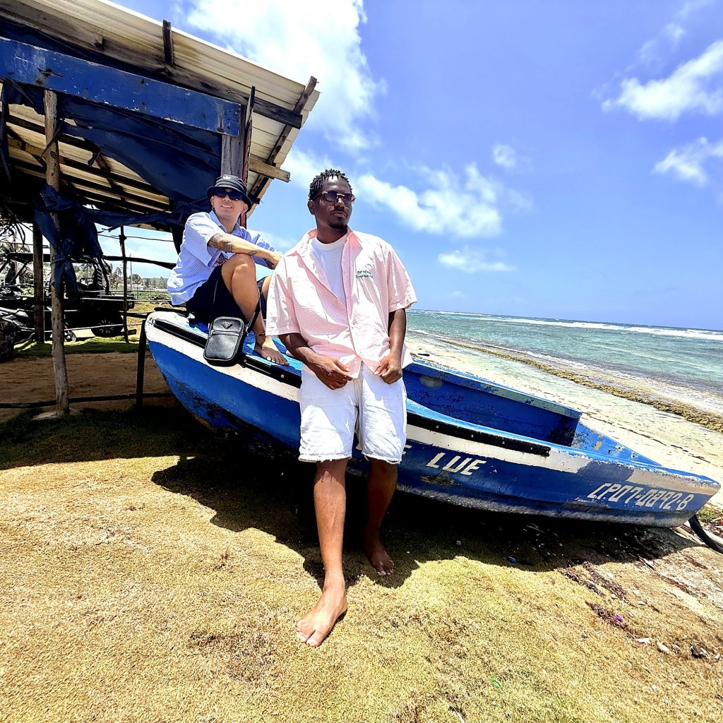 Ian Escobar y Keiram en San Andrés.